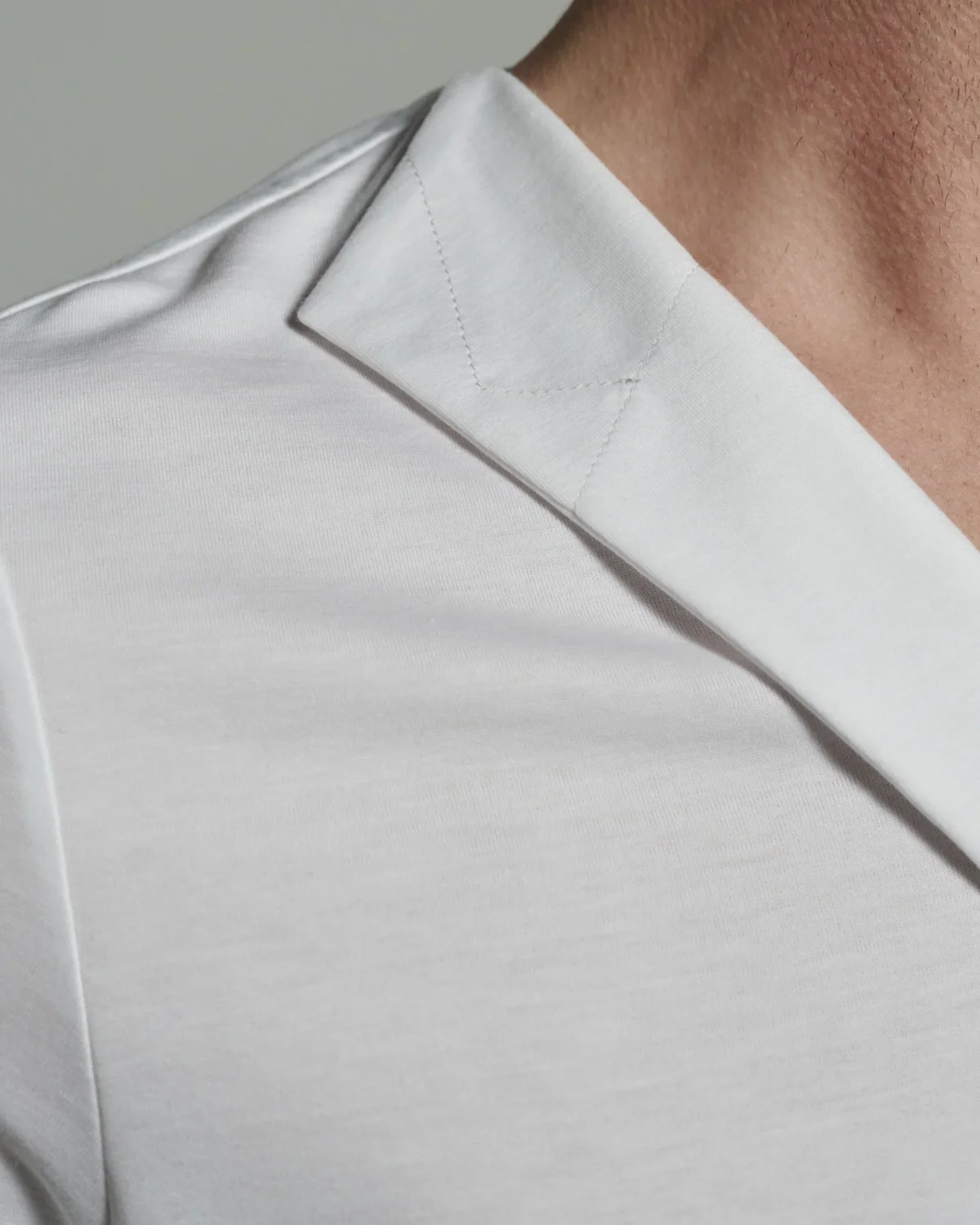 Slim Fit V-Neck with Lapel Inserts