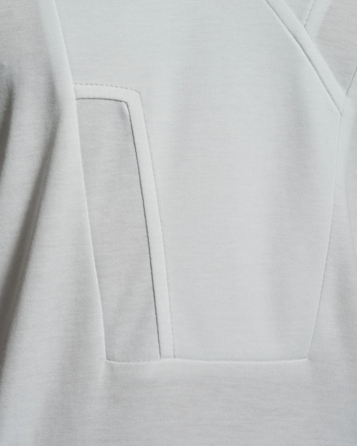 Bib Fronted V-neck with Panelled Shapes
