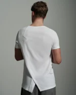 Bib Fronted V-neck with Panelled Shapes