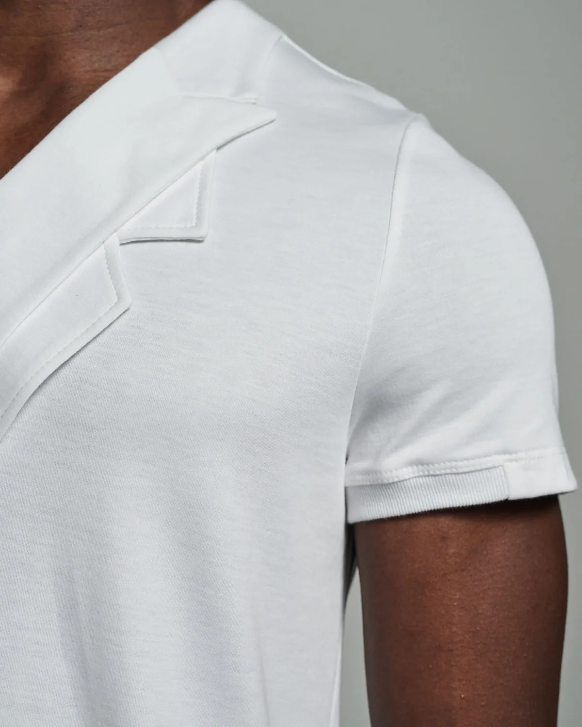 : V-Neck with Double Lapel Inserts