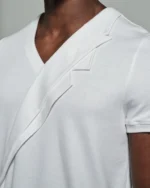 : V-Neck with Double Lapel Inserts
