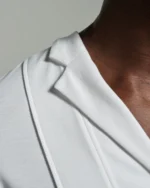 Bib-fronted V-Neck | Asymmetric Lapels & Paneling