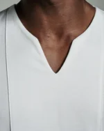 Bib-Fronted Notched Neck