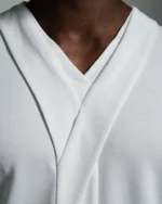 V-neck Narrow Panel with Asymmetric Lapels