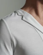 V-neck Narrow Panel with Asymmetric Lapels