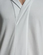 V-neck Narrow Panel with Asymmetric Lapels