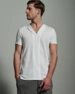 V-neck Narrow Panel with Asymmetric Lapels