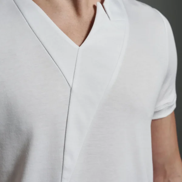 V-neck with Inverted Peak Lapel