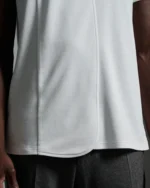 Asymmetric Crew Neck with Notch Lapel & Panel Fronts