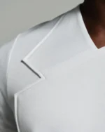 Hybrid Neck with Notch Lapel Appliqué