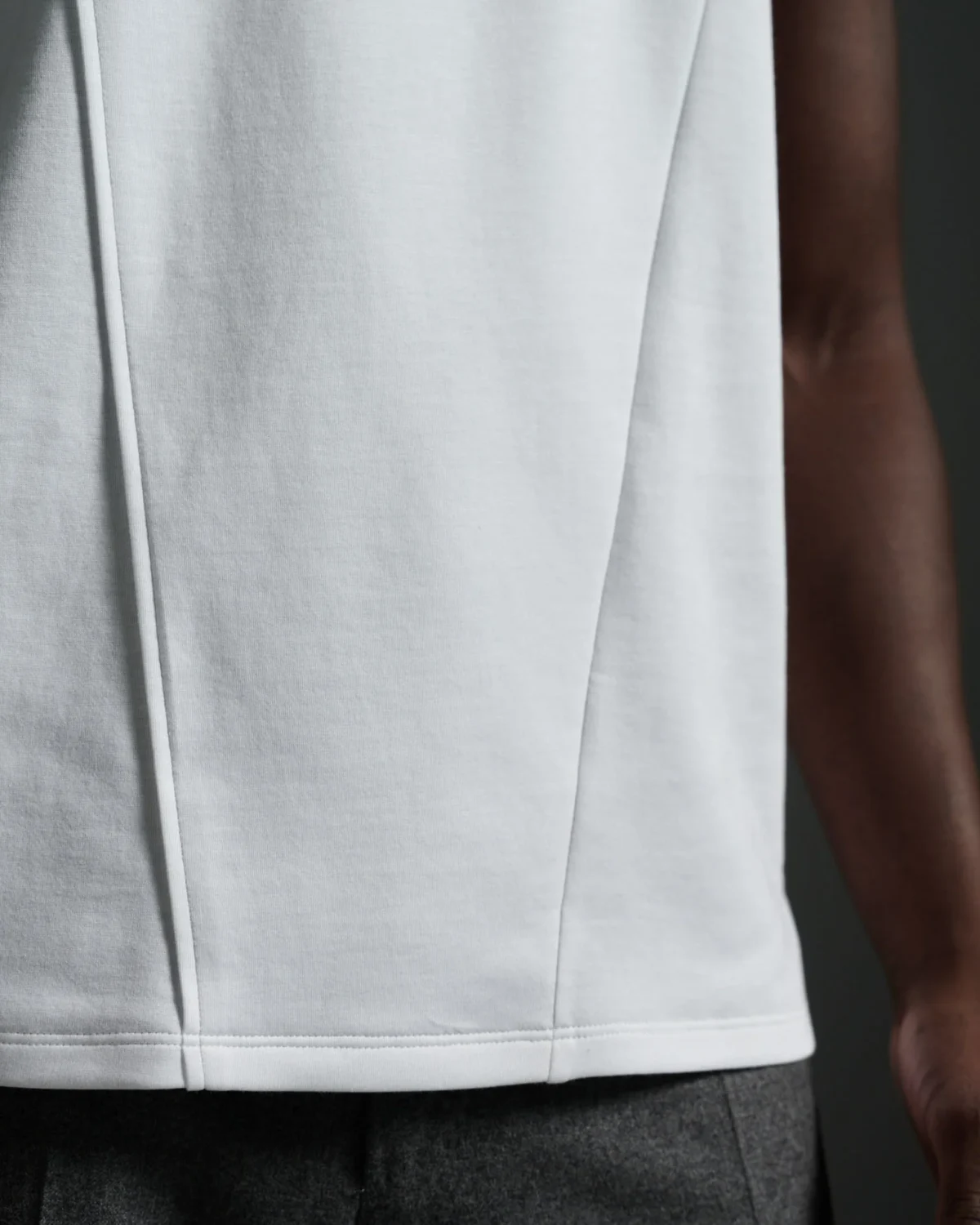 Hybrid Neck with Notch Lapel Appliqué