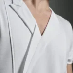 Asymmetric V-neck with Lapels & Inserts