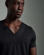 Layered Tier Stripe Panel V-neck