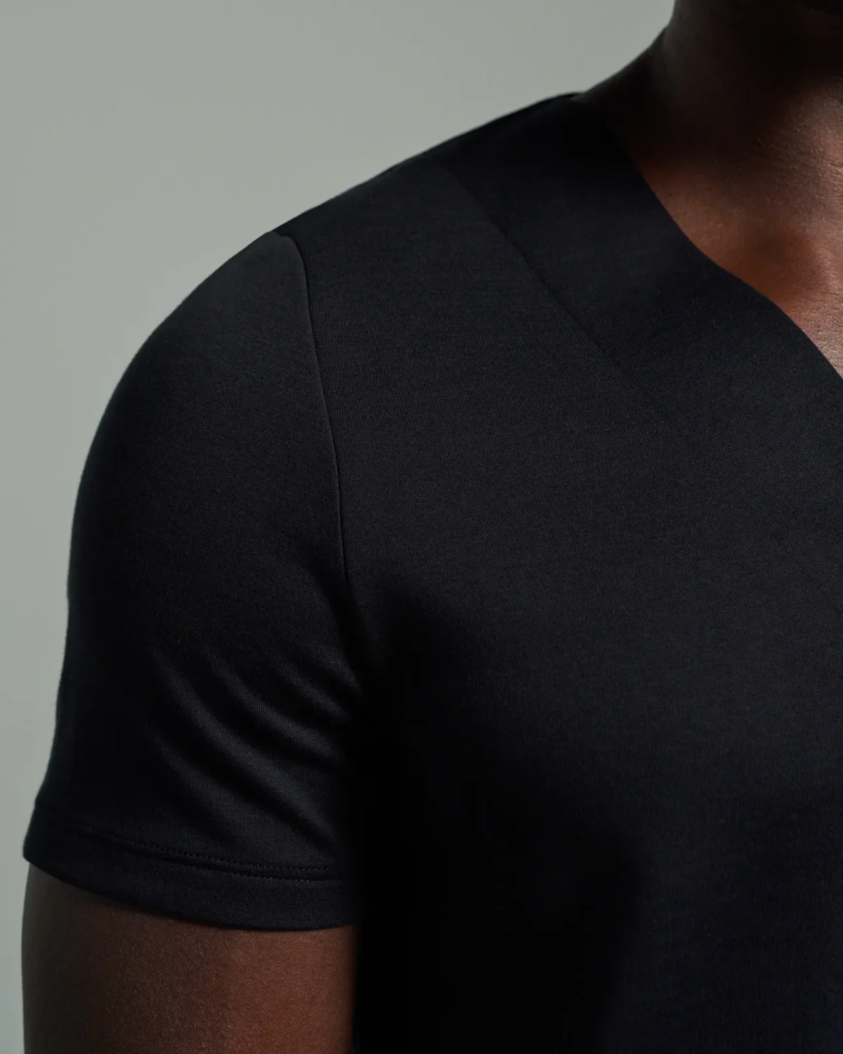 Layered Tier Stripe Panel V-neck