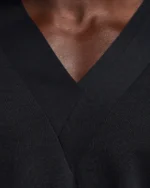 Layered Tier Stripe Panel V-neck