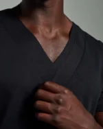 Layered Tier Stripe Panel V-neck