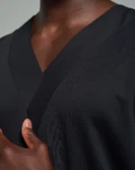 Layered Tier Stripe Panel V-neck