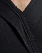 Slim Fit T-Shirt with Asymmetric Lapels & Contrasting Stitch