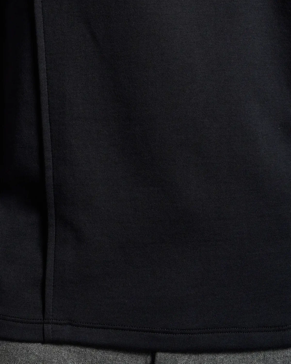 Peak Lapel Appliqué Front Slim Fit T-Shirt