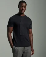Crew Neck with Necktie Twist