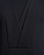 Slim Fit Layered Panel T-Shirt with Asymmetric Crew Neck