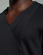 Bib Fronted V-neck with Panelled Insert