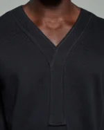 Slim Fit Crew Narrow Applique T-Shirt with Contrasting Stitch