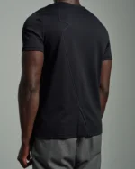 Slim Fit Crew Narrow Applique T-Shirt with Contrasting Stitch