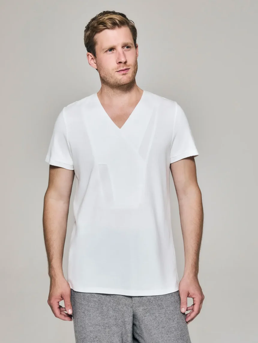 Style No: 0004 | Panelled Bib Cotton T-Shirt