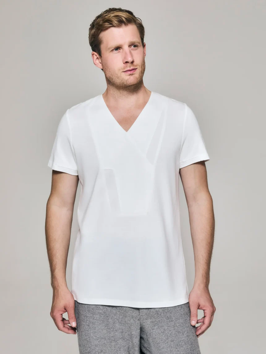 Style No: 0004 | Bib Panelled Shape Cotton T-Shirt