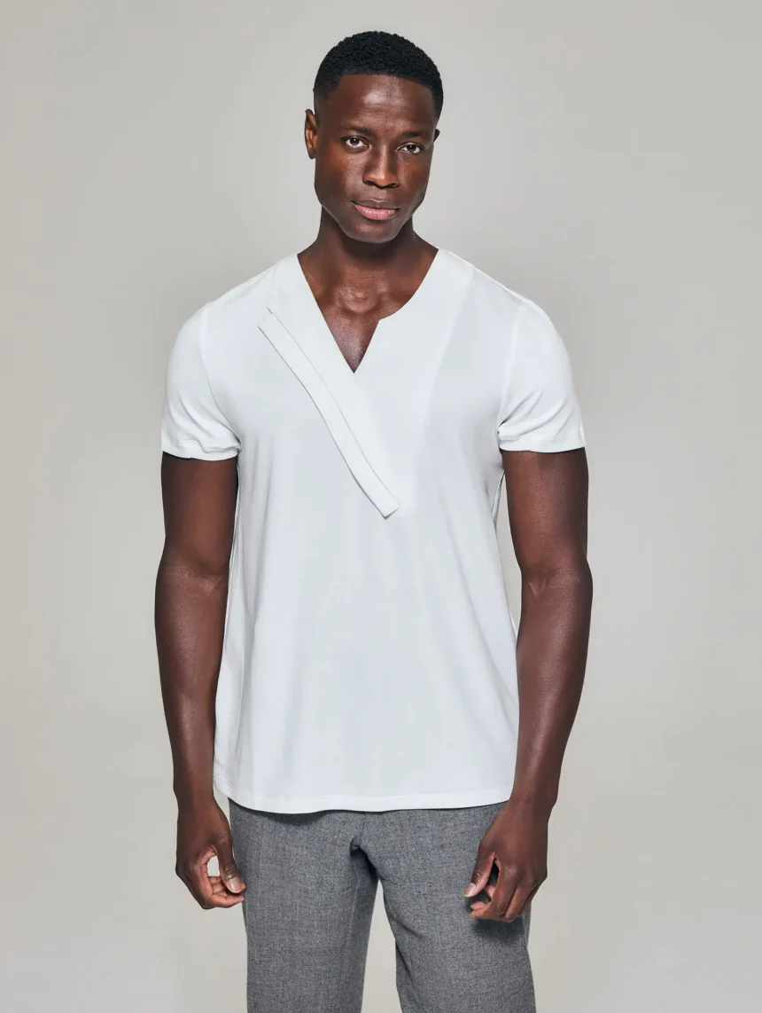 Style No: 0003 | Double Lapel Cotton T-Shirt