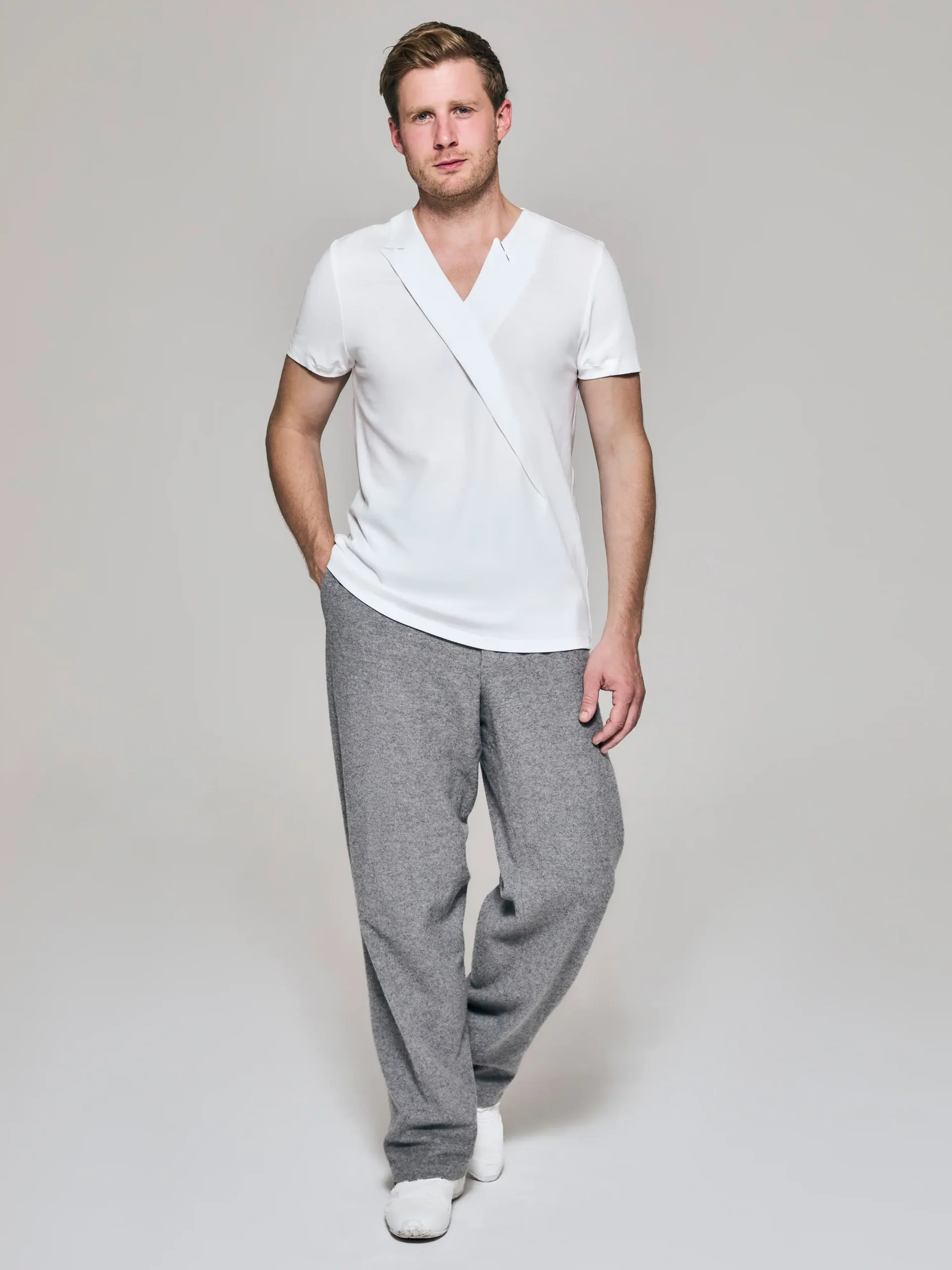 WR_Web_Ecom_0058W-3 Style No: 0058 | Double Lapels Cotton T-Shirt - Image 1