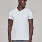 Style No: 0068 | Lapel Appliqué Front Cotton T-Shirt