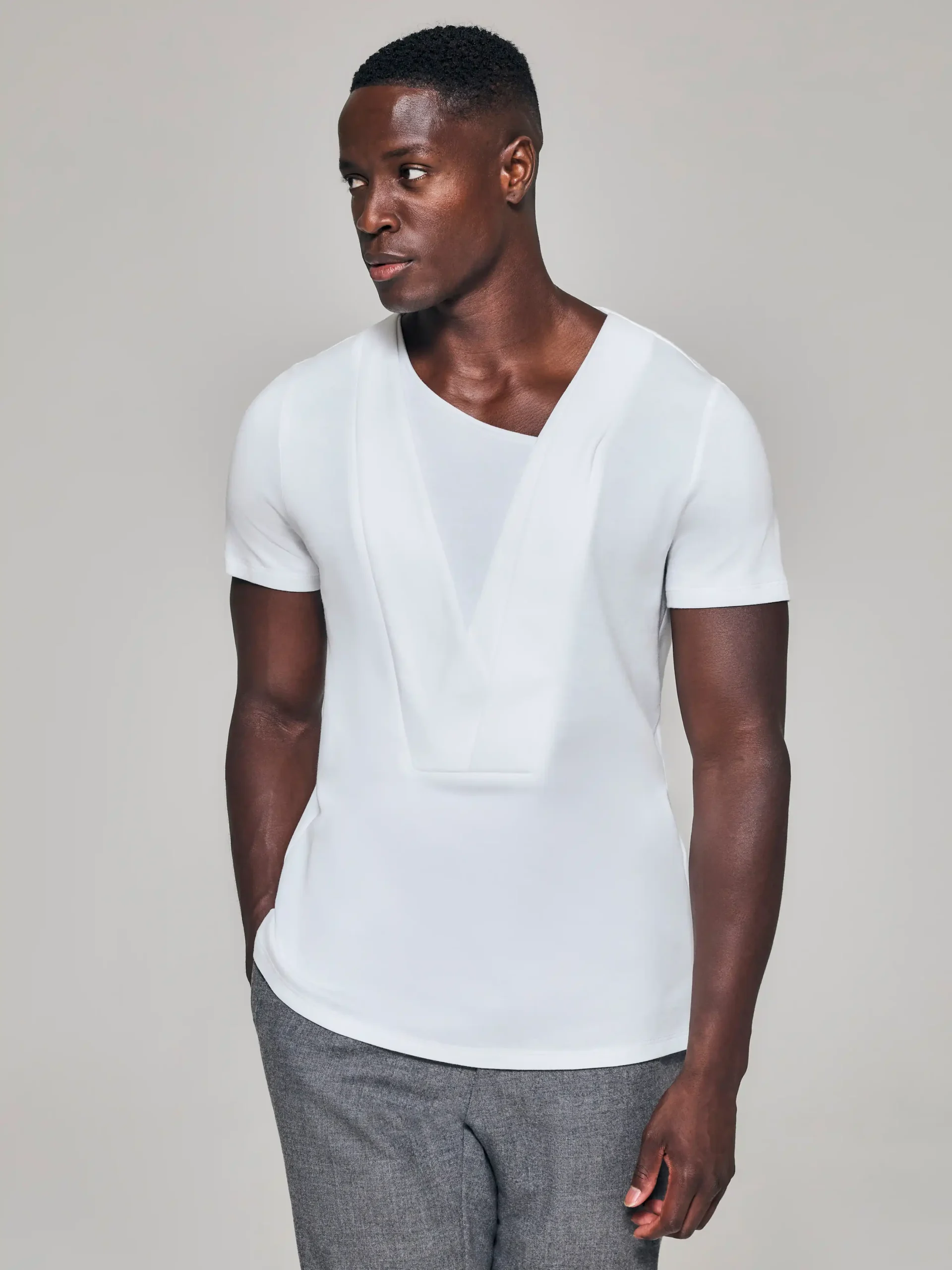 WR_Web_Ecom_0084W-2 Style No: 0084 | Layered Panel Cotton T-Shirt - Image 1