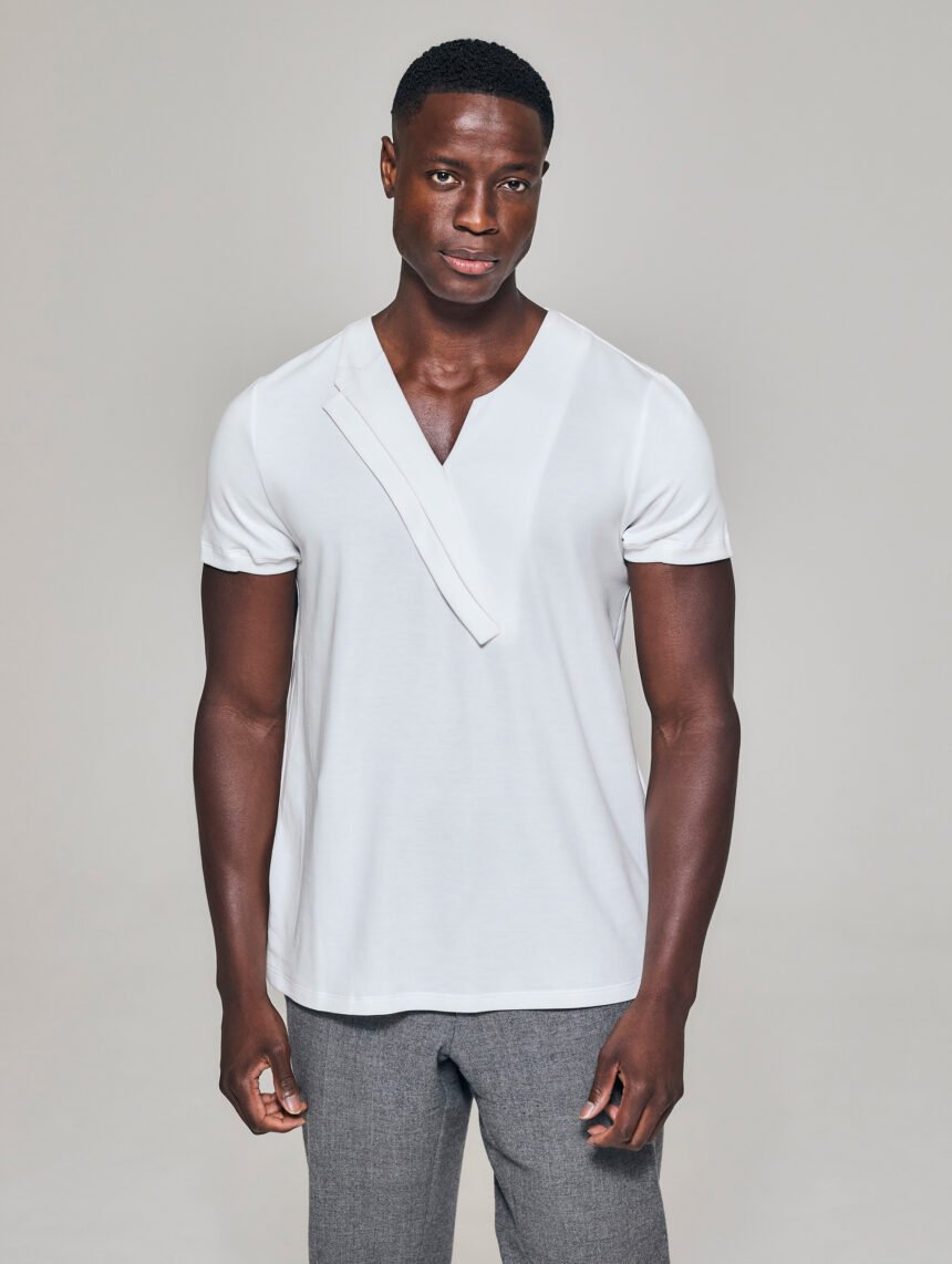 Style No: 0003 | Double Lapel Cotton T-Shirt